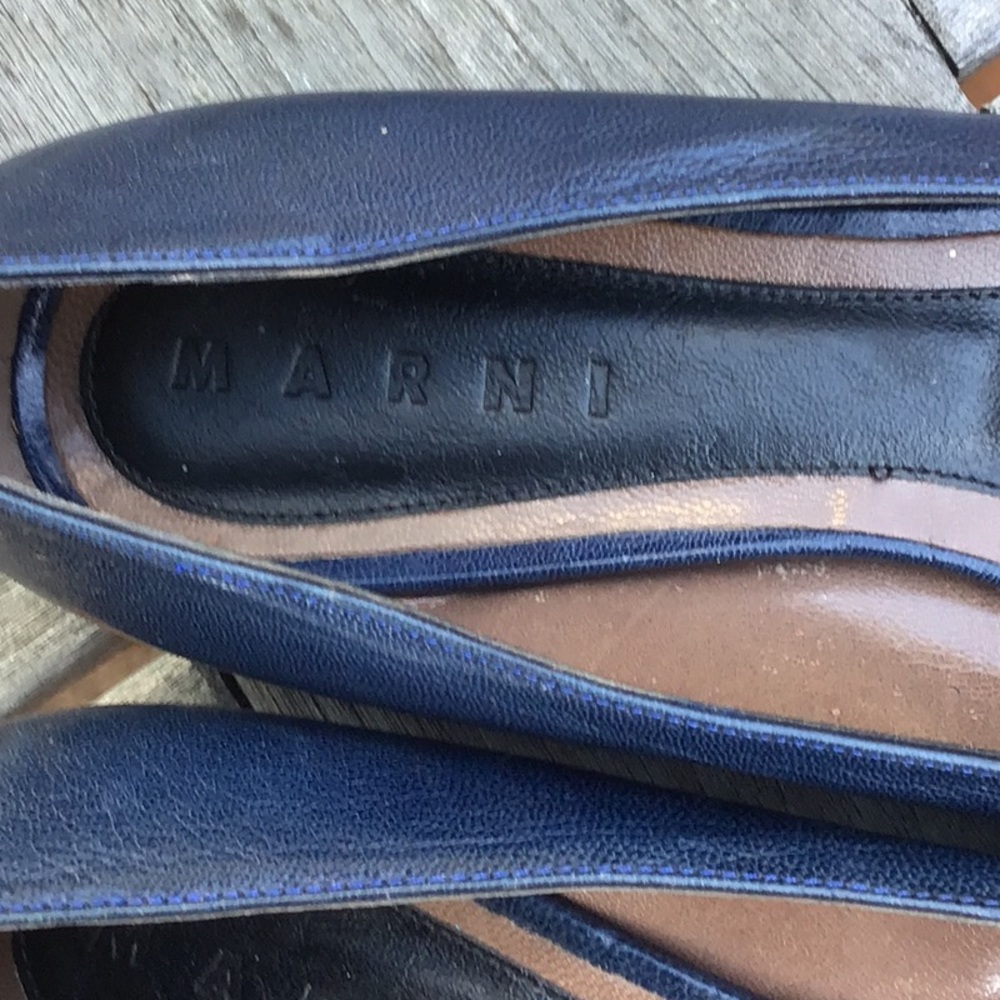Marni peep toe flats size 7 - Picture 3 of 8